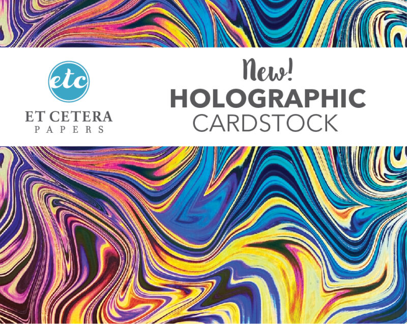 Introducing … Oil Slick Holographic Cardstock – Etc Papers
