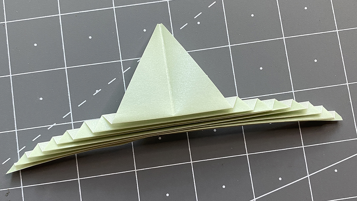 Folding fun with Shimmer Vellum Leaf card Etc Papers