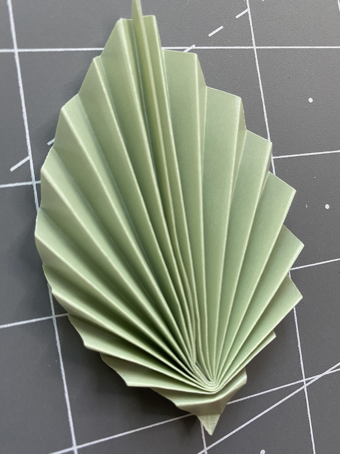 Folding fun with Shimmer Vellum Leaf card Etc Papers